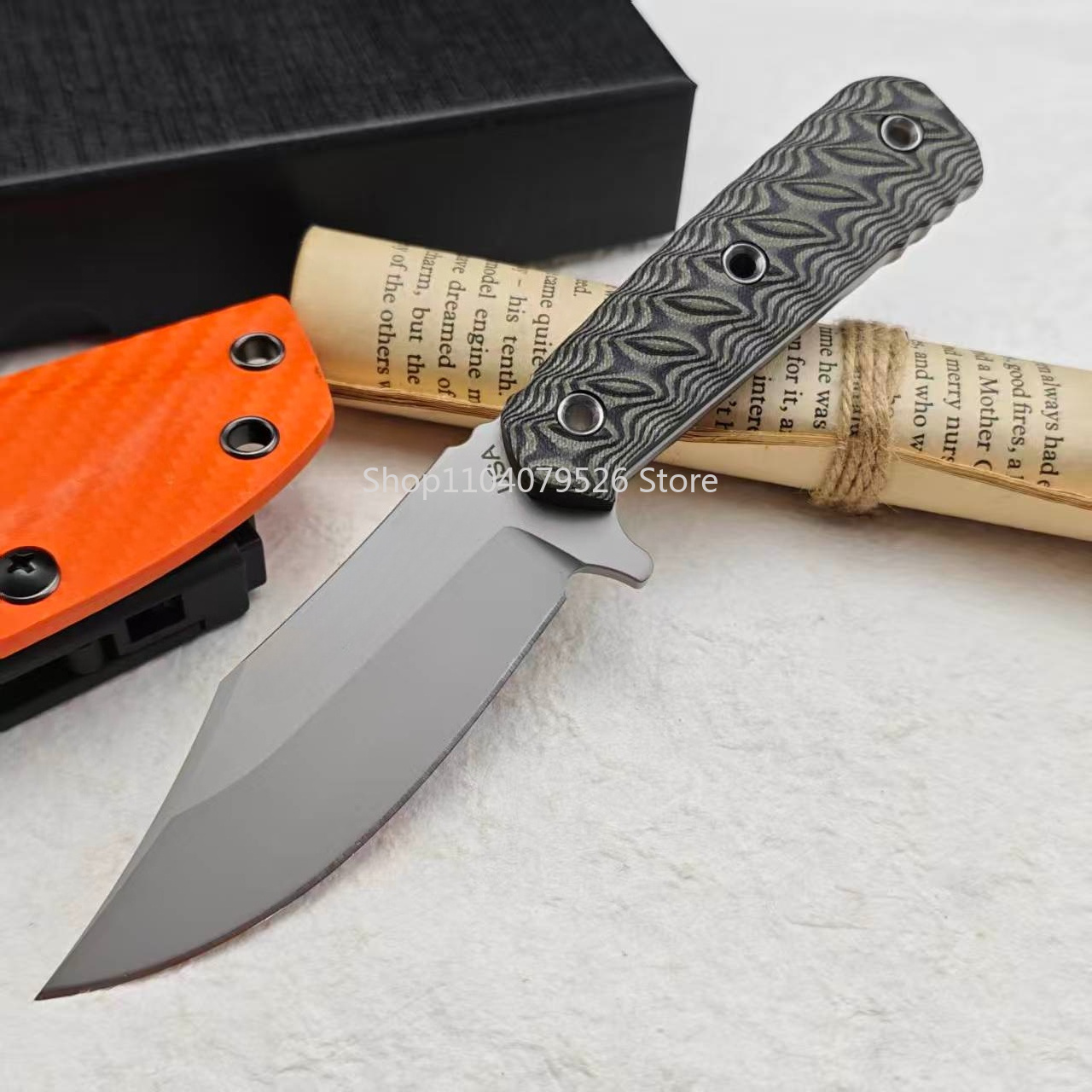 Bushcraft Knife Fixed - RMJ Feststehende Klinge EDC-Messer Kompakt Hohe