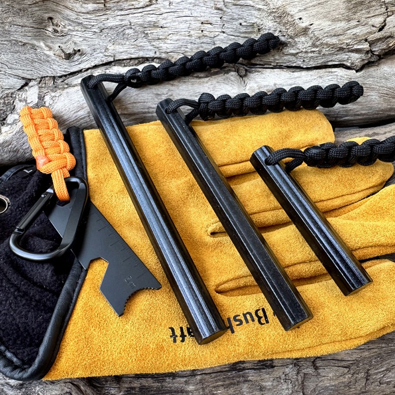 Magnesium Fire Starter - Handgewebter Seil-Sechskant-Feuerstahl aus Magnesium für Outdoor-Überlebensausrüstung,