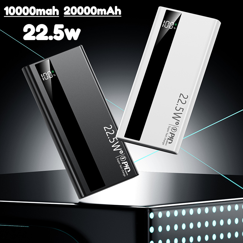 Solar Emergency Charger - 20000 mAh Power Bank Schnellladung 22,5