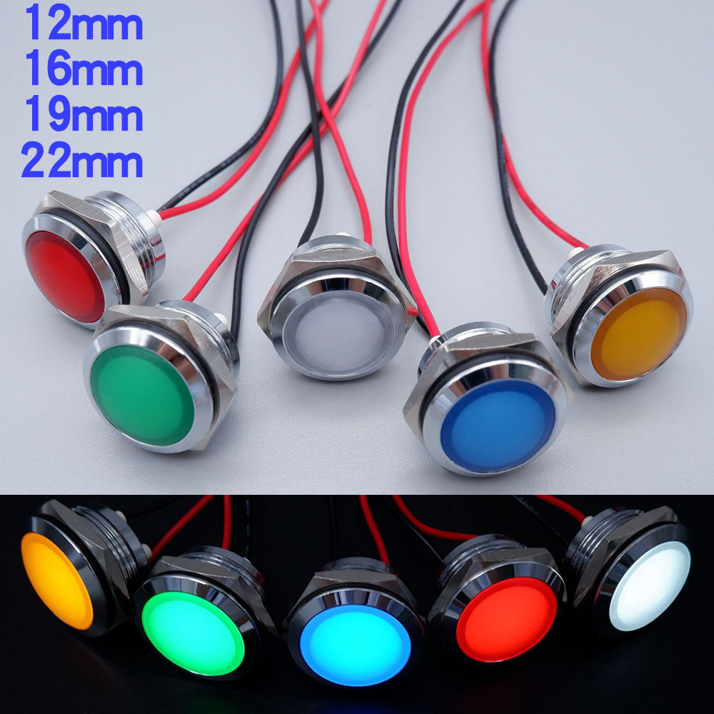 Metall-LED-Anzeigeleuchte, 12  – Signal Panel Orange Bewertung und Preis