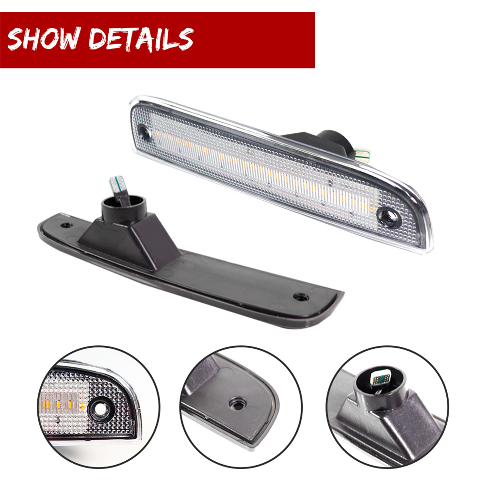 2PCS Bernstein/Weiß LED Auto F – Signal Flare Kit Bewertung und Preis