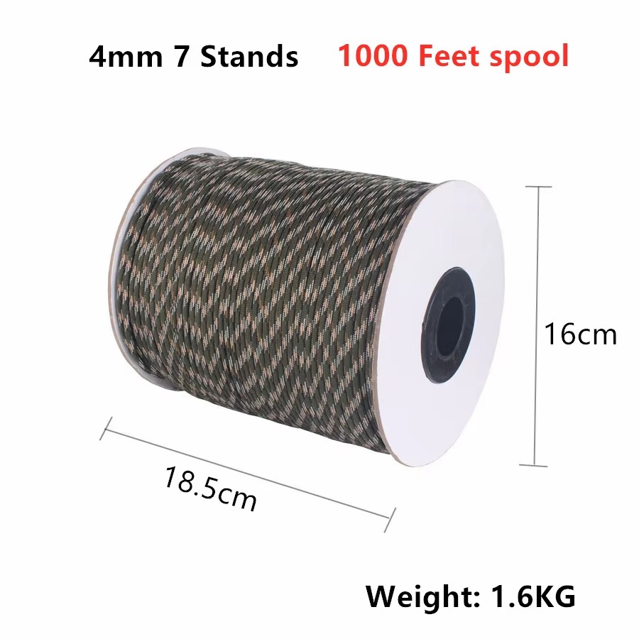 CAMPINGSKY 550 Paracord 4 mm 1 – Para Cord 1000Ft Bewertung und Preis